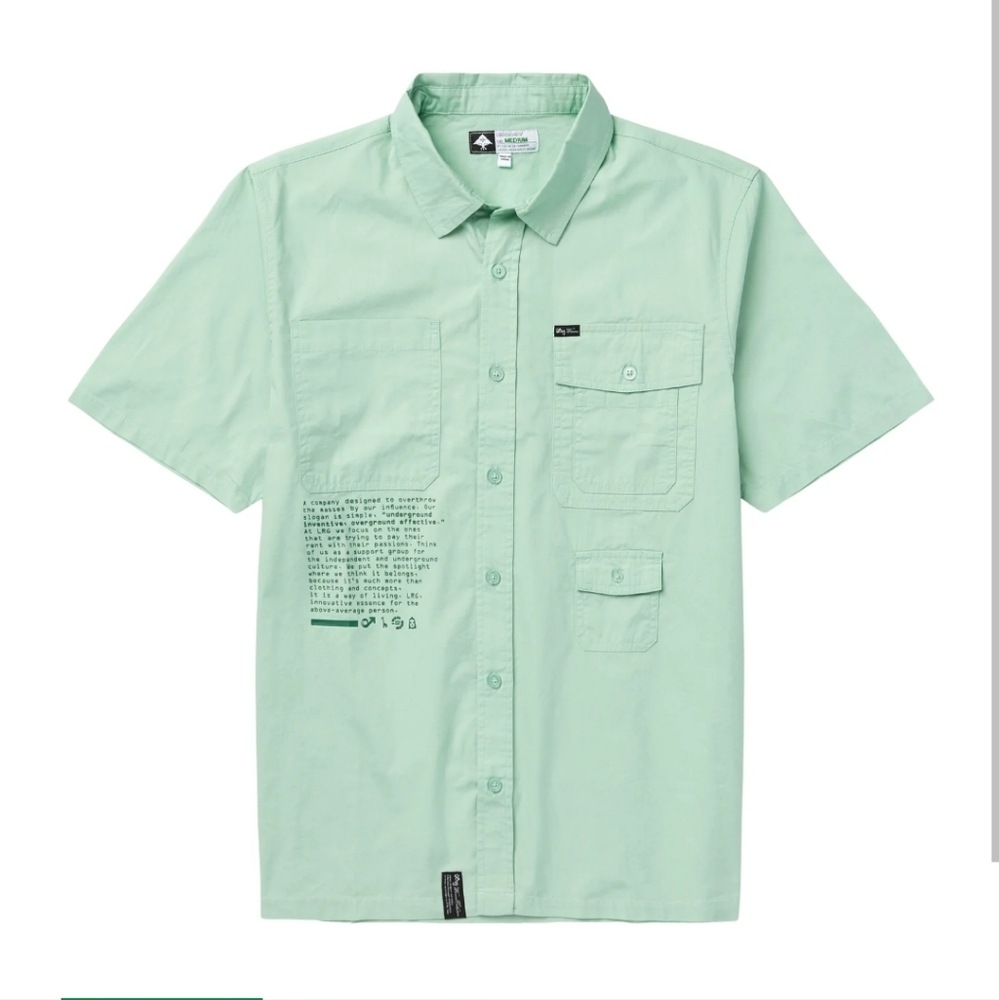 Lifted Research Group - Short Sleeve Button Up - Sz 4XL - NEW
